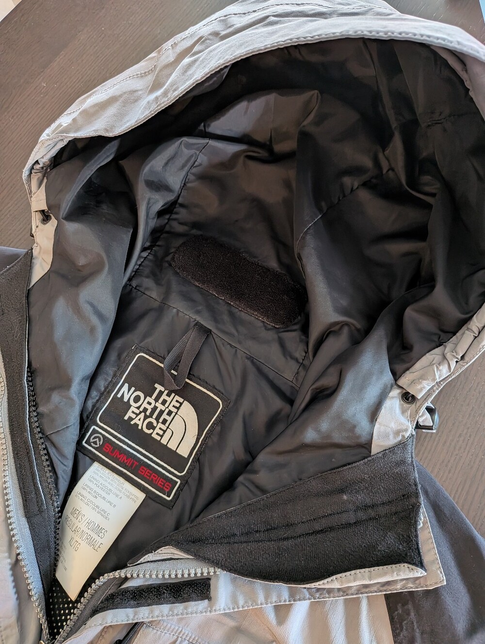 The North Face Summit Series Gore-Tex XCR Jacket Mens XL Grey Black Y2K Vintage - Picture 11 of 14